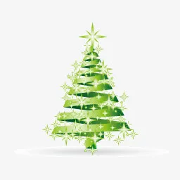创意合成效果圣诞节元素树免抠