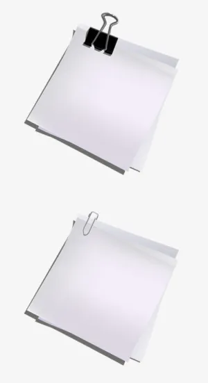 夹子和纸张免抠