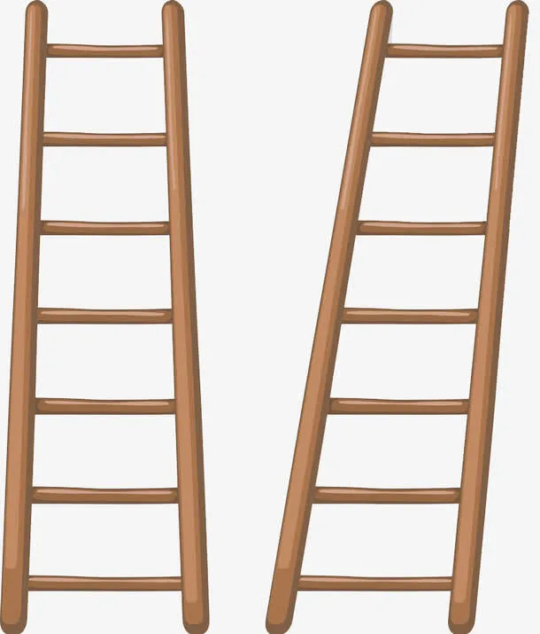 2个木梯子免抠