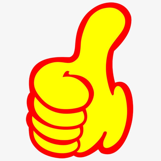 点赞大拇指免抠手绘/卡通卡通元素