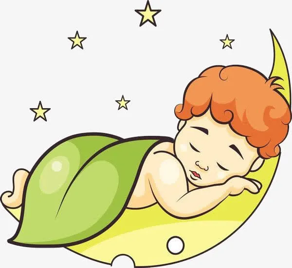 宝宝在月亮上睡觉免抠