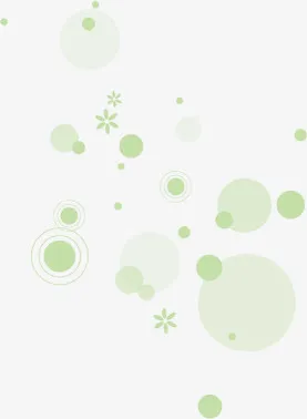 绿色卡通春天气泡免抠漂浮其他元素