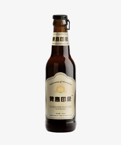 黄岛印象啤酒瓶装496ML免抠