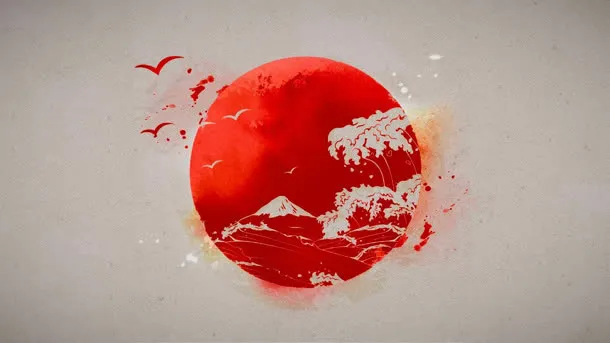 中国风大红色地球壁纸免抠