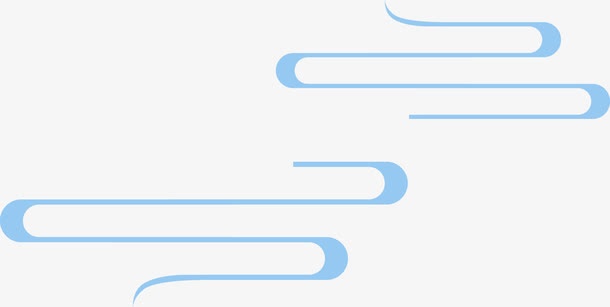 中国风云纹海报装饰线条免抠手绘/卡通卡通元素