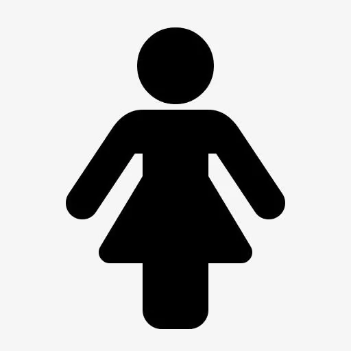 女厕所标志图标免抠