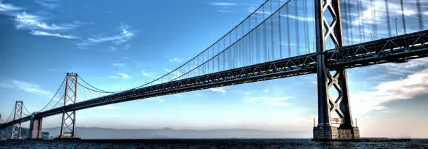 美国大桥banner创意设计