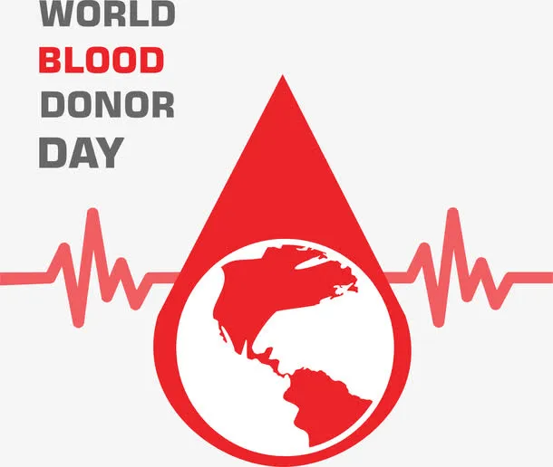世界献血者日公益海报设计免抠