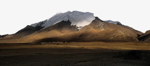 西藏雪山免抠