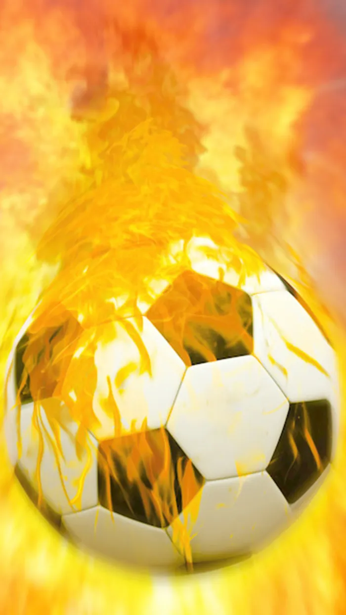 科幻火焰足球图案背景图高清