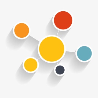 简约黑色简历模板免抠装饰ppt元素 - 菜鸟图库