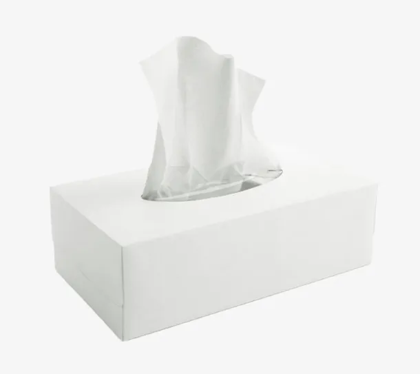 纯白色纸质包装的抽纸巾实物免抠