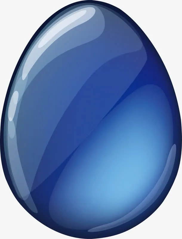 深蓝色宝石水晶免抠