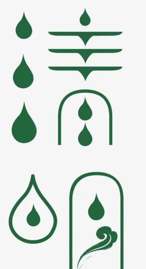 绿色清明艺术字免抠