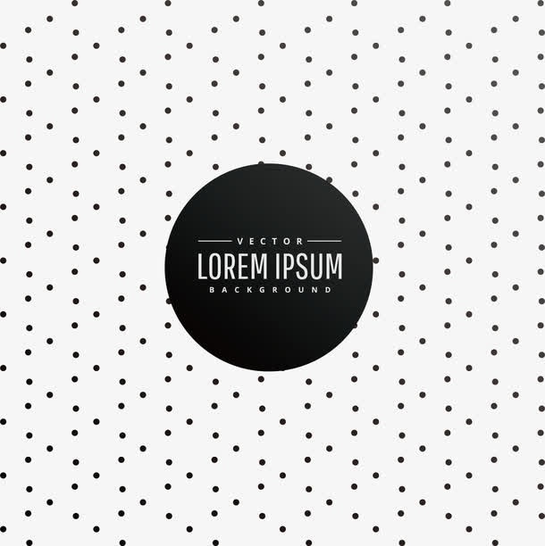 黑色水玉点无缝背景矢量素材 菜鸟图库