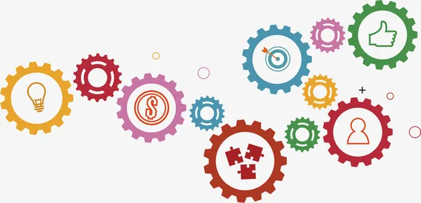 本素材作品名称为矢量图思维联想枢纽免抠,素材