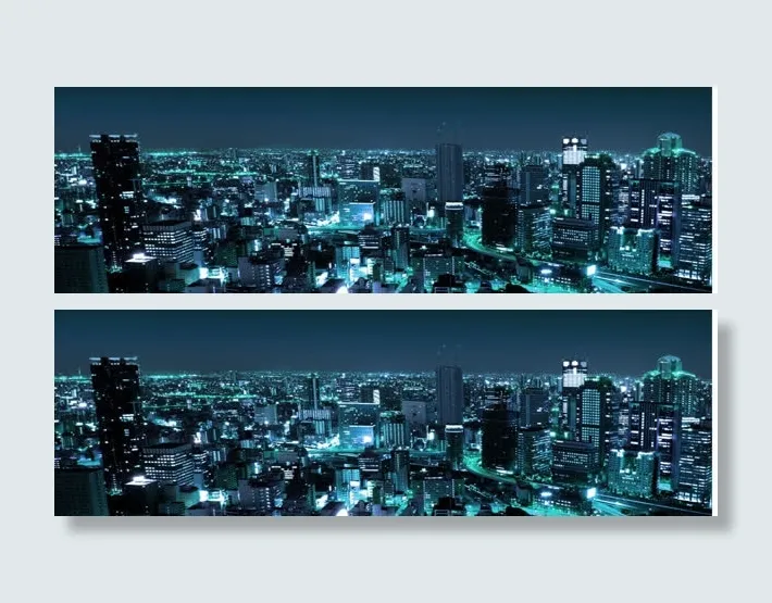 蓝色夜晚都市夜景海报背景