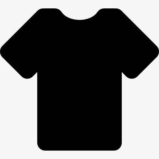 T恤黑色剪影图标免抠图标元素