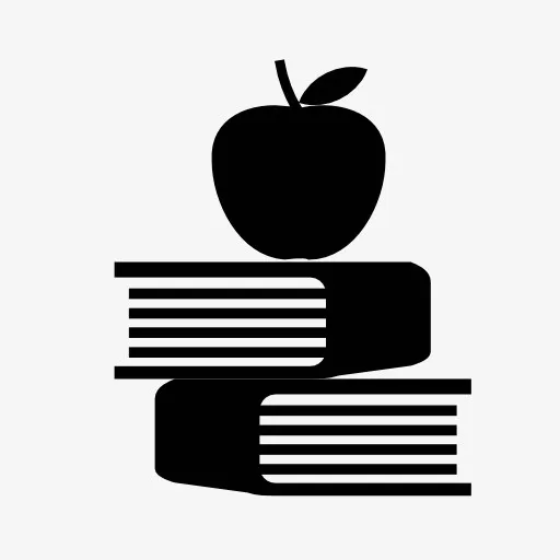 苹果和书本图标免抠