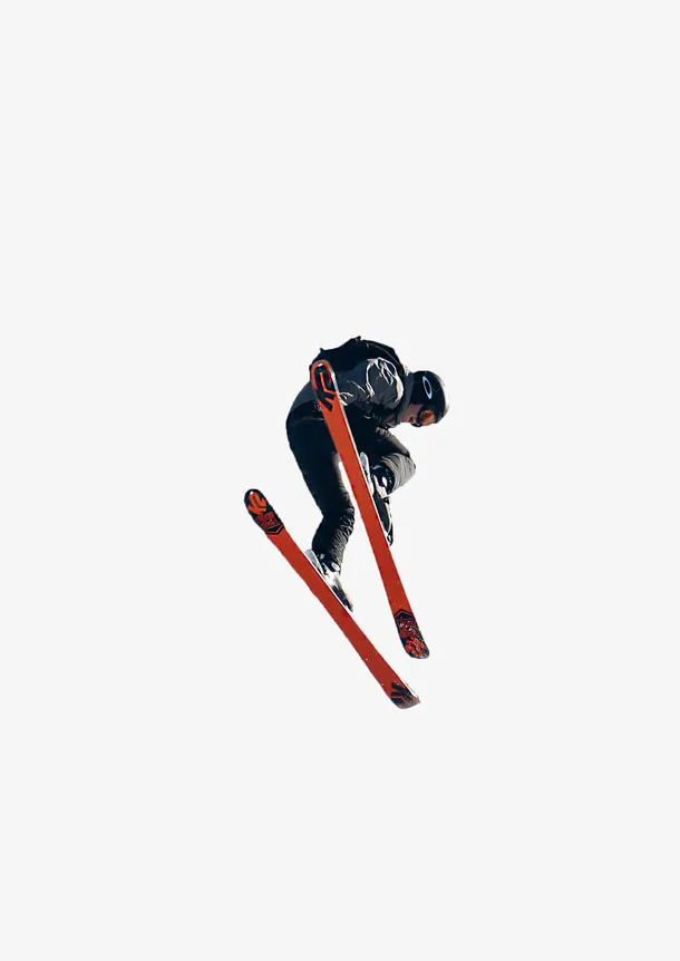 滑雪跳跃的人免抠