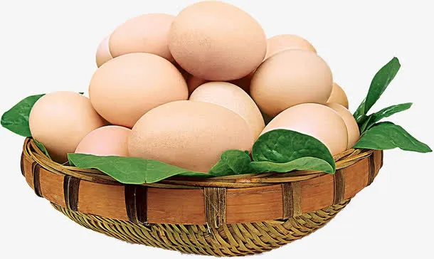 鸡蛋一篮子鸡蛋装饰免抠