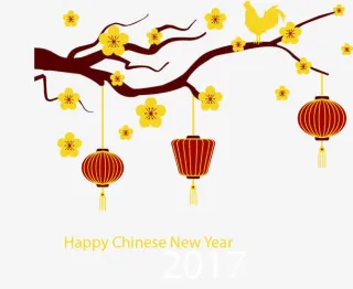 除夕夜灯笼免抠