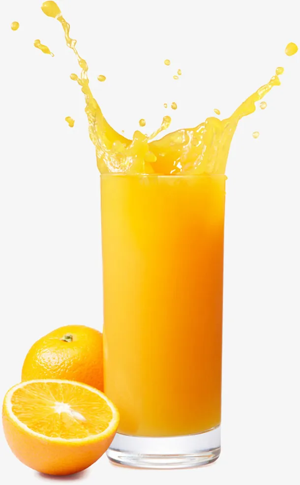 水果果汁橙子免抠