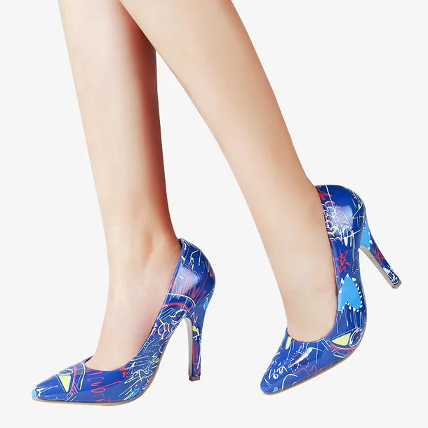 蓝色女鞋，高跟鞋，女人脚，高跟鞋，亮片鞋免抠
