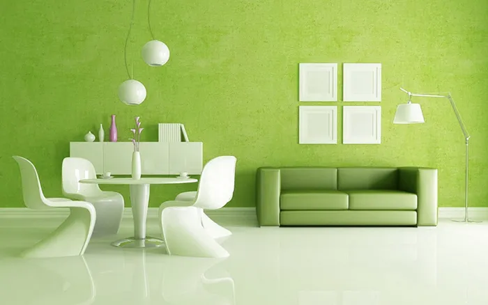 绿色环保竹林室内装修背景素材高清