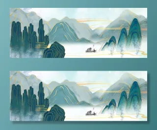 国潮背景素材高清复古中国风背景