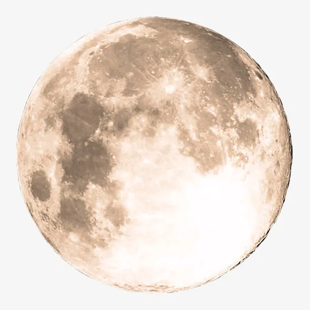 月亮卡通月牙图片 月亮表面免抠