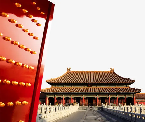 北京红大门和故宫免抠