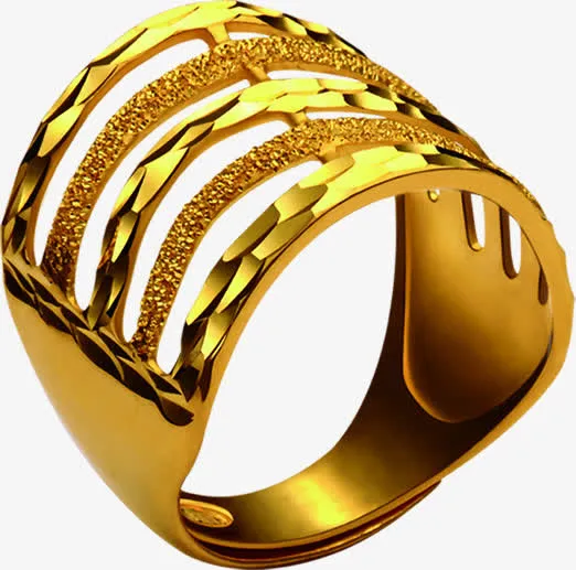 黄金戒指指环饰品免抠
