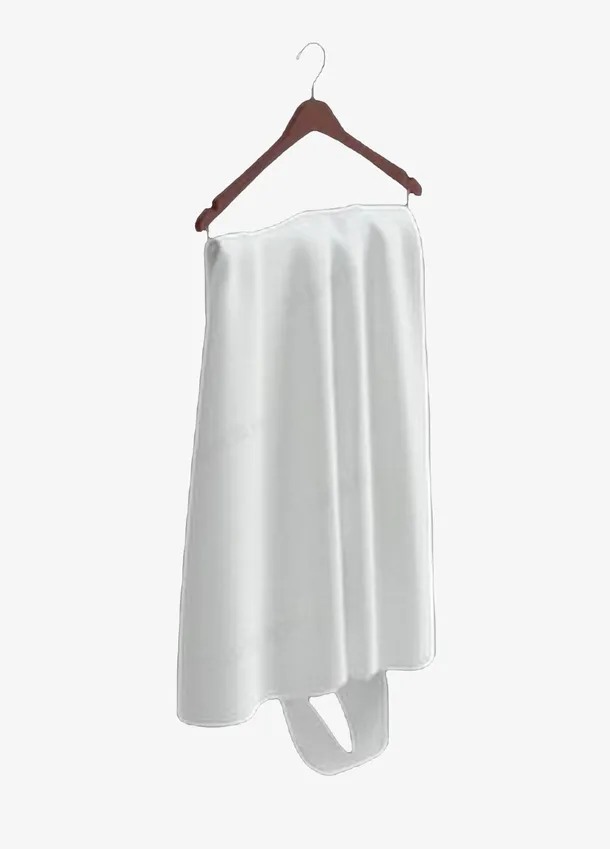 一条挂着的白色裙子免抠