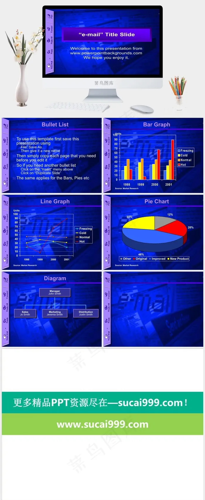 财务报表PPT图片蓝色营销PPT模板蓝色营销PPT模板