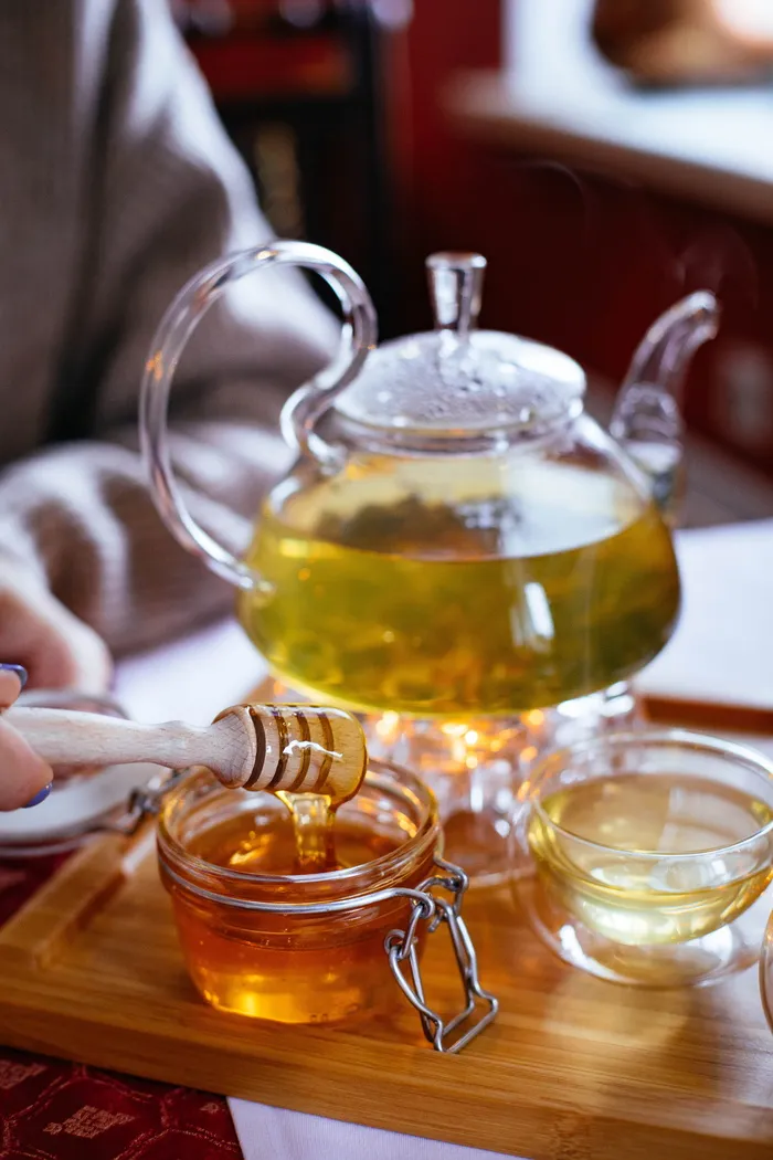 蜂蜜透明玻璃茶具