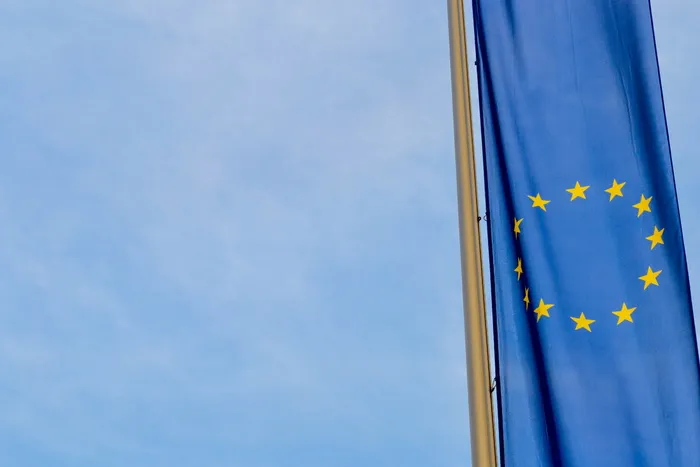 黄色、星星、蓝色、旗帜、天空、欧洲、欧洲、欧盟