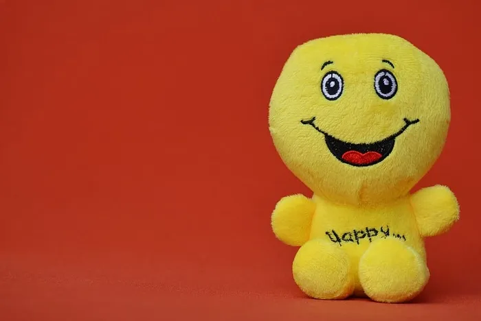 黄色、表情符号、毛绒、玩具、微笑、大笑、搞笑、表情符号