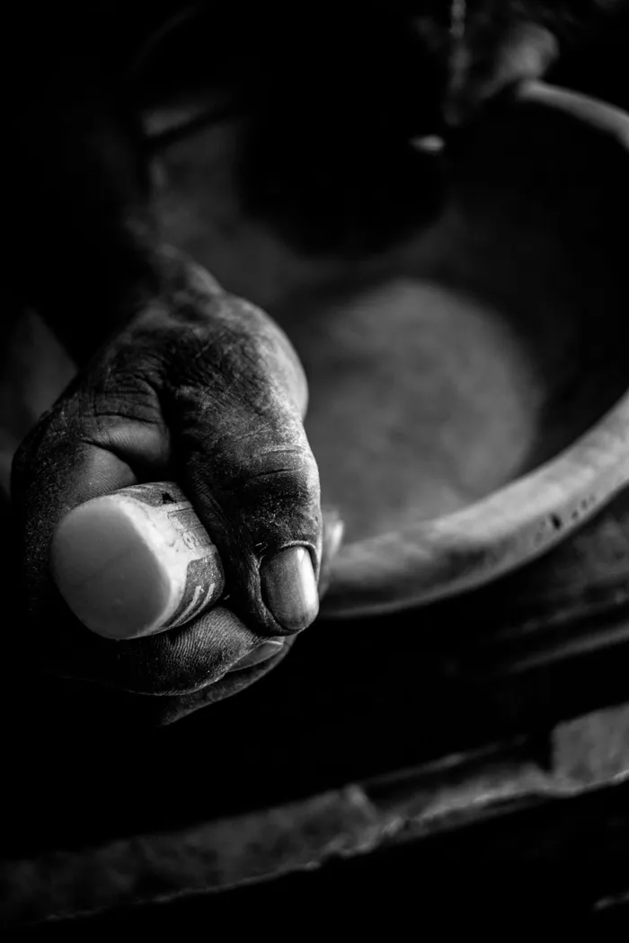 手指，手工制作，拉斯塔，牙买加，黑白，雕刻，人，人