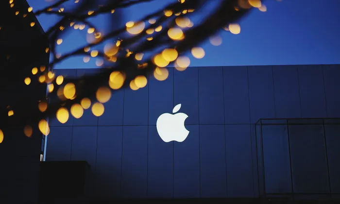 白色，苹果公司标志，苹果，博凯，建筑，灯光，标志，照明
