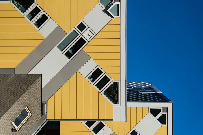 鹿特丹，立方体房屋，立方体房屋，建筑，现代，中心，城市，城市景观