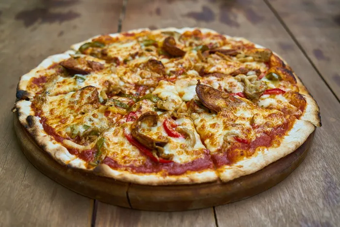 披萨，奶酪，马苏里拉，面团，健康食品，营养，热，菜单