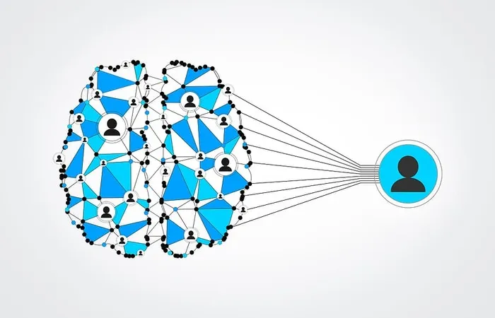 人际网络——大脑连接成社交网络——蓝色网格