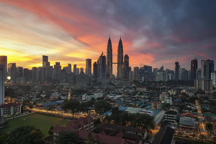 建筑、城市、市中心、高层建筑、吉隆坡、马来西亚、马石油大厦、天空