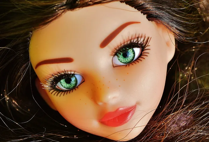 女孩，洋娃娃，漂亮，梦幻，脸，眼睛，美女，头发