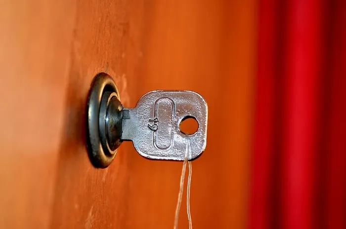 开锁，门，钥匙，锁，锁，打开，安全，钥匙孔