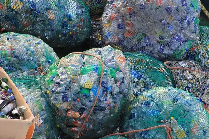 塑料，瓶子，垃圾，网，彩色，环保，塑料瓶，垃圾收集