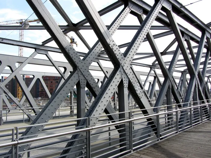 汉堡，海港城市，桥梁，港口，钢结构，钢结构，建筑，建筑