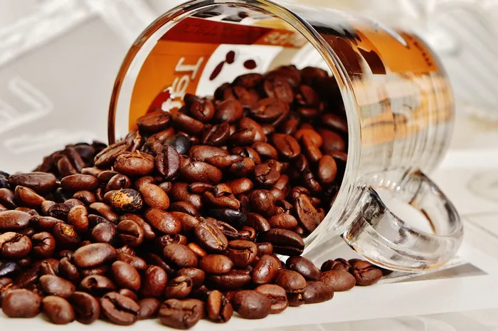 什锦咖啡豆，咖啡，咖啡豆，杯子，杯子，咖啡，烘焙，咖啡因