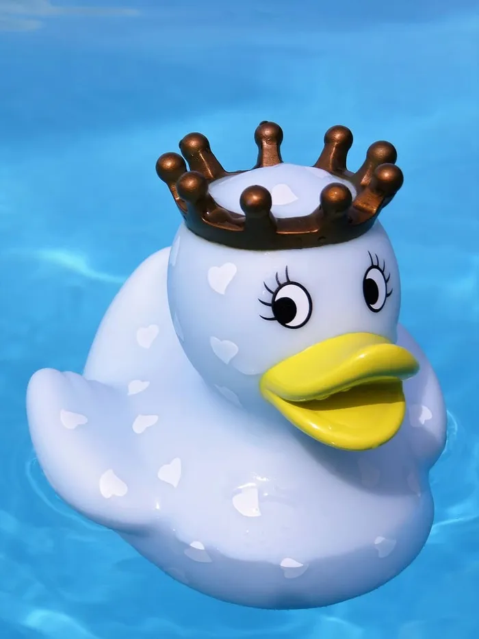 浴鸭，安静的，橡皮鸭，游泳，有趣的夏天，皇后，有趣的洗澡，蓝色